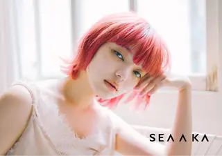 ロング カラー パーマ ヘアアレンジ メンズ 大久保 優香のヘアスタイル