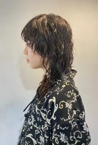 ミディアム パーマ レイヤー/パーマ /ウルフ/nabeのヘアスタイル