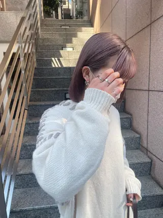 ショート カラー REINA☁️透明感 カラー/ぷつっと♡のヘアスタイル