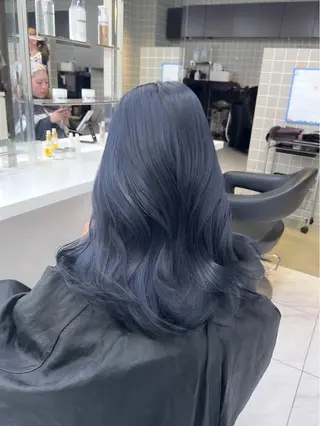 ロング カラー パーマ ヘアアレンジ メンズ キッズ ブリーチなしカラー/ ブラウン/レイヤーのヘアスタイル