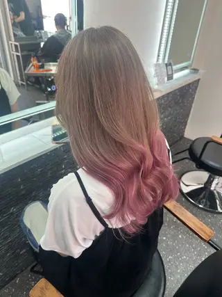 ロング カラー 髪質改善⭐️縮毛矯正 中野⭐️Rinaのヘアスタイル