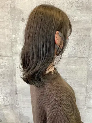 セミロング カラー 江上拓郎/ショート /酸性ストレートのヘアスタイル