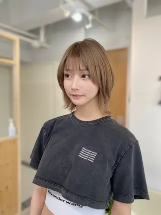 ショート カラー ノグチ ユウキ/ボブのヘアスタイル