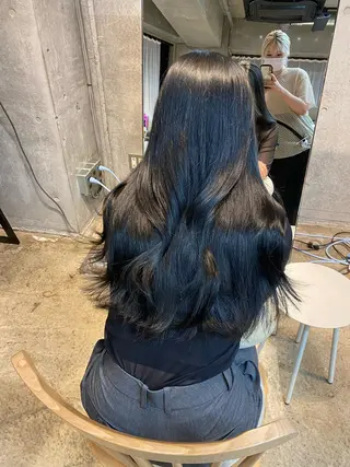 ロング カラー 飯田 みづきのヘアスタイル