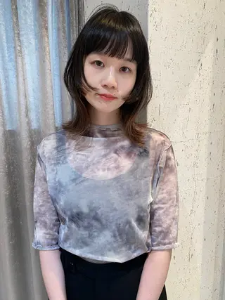 ミディアム カラー mai / linoah˚✧のヘアスタイル