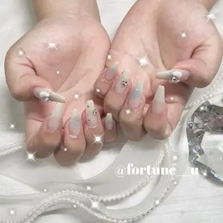 ネイル 1/21空✩.💜 Yuuna💜のネイルデザイン