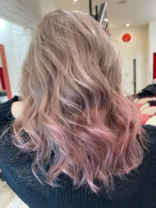 カラー 名古屋のピンク好き かずくん🦩のヘアスタイル