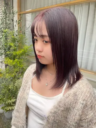 ミディアム カラー ヘアアレンジ belta.🌱 安藝夏花🌻のヘアスタイル