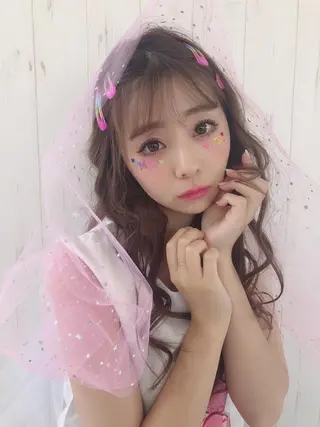 ロング カラー ハットリ ユウイチのヘアスタイル