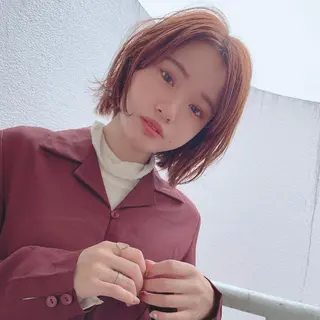 ミディアム カラー パーマ 【公式】amble luxe池袋東口🩷のヘアスタイル