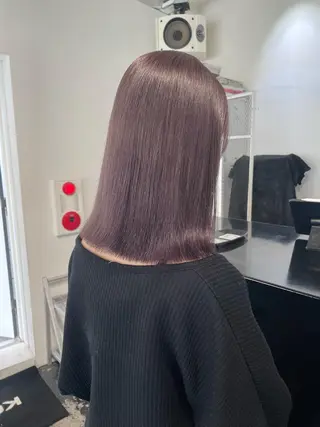 セミロング カラー パーマ ヘアアレンジ メンズ キッズ ネイル マツエク・マツパ アイブロウ 艶ハイトーン/ヘア アレンジAYAKAのヘアスタイル