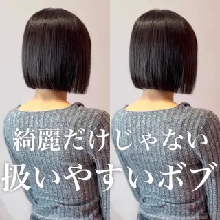 ショート 莉乃/縮毛矯正/髪質 改善/艶カラーのヘアスタイル
