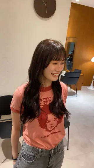 ミディアム カラー 《無料カットモデル / perm》ナミのヘアスタイル