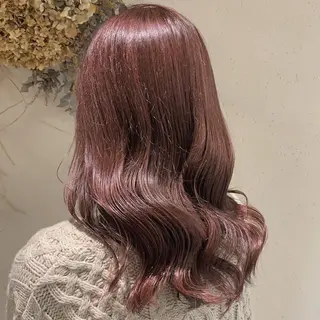 セミロング カラー Blue 髪質改善 💎松藤 莉奈のヘアスタイル