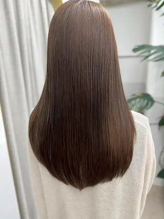 セミロング カラー 癒しの半個室サロン 🌿ROW町田のヘアスタイル