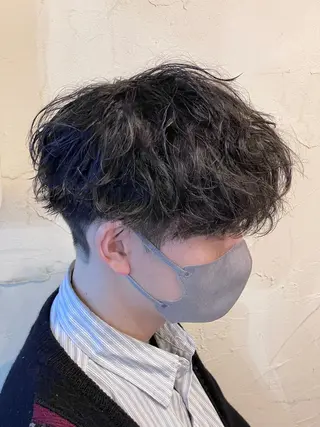 ショート パーマ メンズ メンズ特化/パーマ指 名No.1/百瀬太郎のヘアスタイル