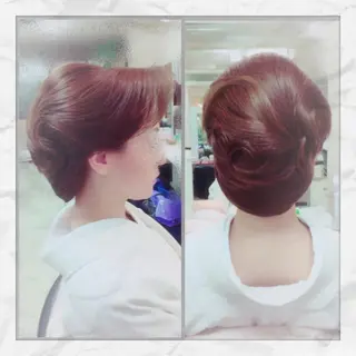 セミロング ヘアアレンジ ヘアセット/着付け 𓇼 松本 夏美𓇼のヘアスタイル