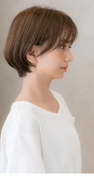 ショート カラー パーマ 似合わせ✨透明感🫧 佐藤優斗のヘアスタイル