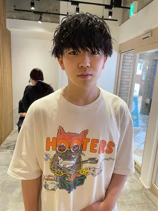 ミディアム メンズ ruki yabeのヘアスタイル