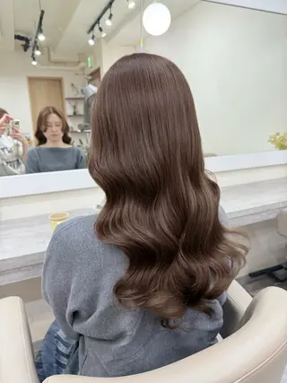 ロング パーマ 韓国風パーマ/ヘア セット/店長みづきのヘアスタイル