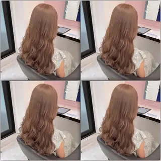 ロング カラー ダブルカラー 韓国ヘアKYONのヘアスタイル