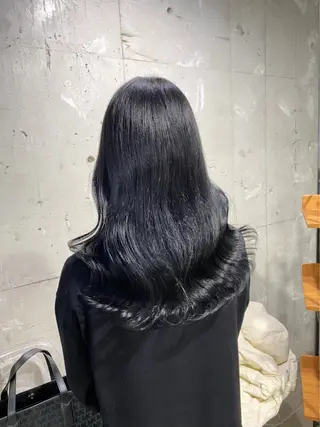 セミロング カラー ヘアアレンジ ダブルカラー特化💖 韓国ヘア💖りくのヘアスタイル