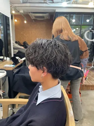 ミディアム パーマ メンズ 【髪質改善・美髪 矯正】🌟だいち🌟のヘアスタイル