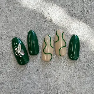 ネイル ⭐︎休業中の練習⭐︎ JNA認定講師髙橋のネイルデザイン