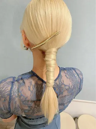 ロング ヘアアレンジ セットサロン      ラフテル所属・大阪/ヘアアレンジ /似合わせset💐のヘアスタイル