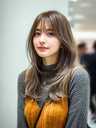 セミロング 生艶髪＆レイヤー🔔 渋谷お薦めNo.1✨のヘアスタイル