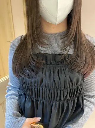 ロング マホ/日吉/髪質改善 /レイヤー/ガーリーのヘアスタイル