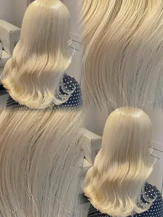 ミディアム カラー ベレーザ渋谷所属・圧倒的クオリティのブ リーチ/Tomokiのヘアスタイル