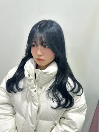 ロング 🦋韓国風カラー🦋 こうせい原宿のヘアスタイル