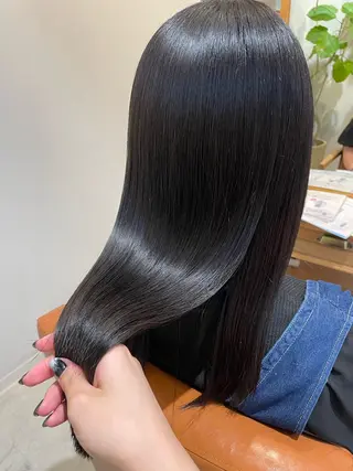 ロング 透明感カラー⭐️🌈 野村玲美のヘアスタイル