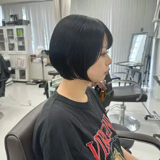 ショート 山崎結菜 🫧透明感カラーのヘアスタイル
