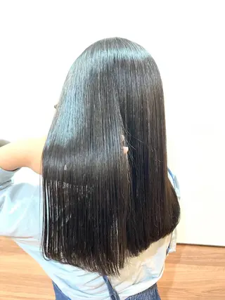 セミロング パーマ Annon プライベートサロンのヘアスタイル