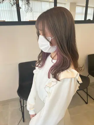 ミディアム カラー cher. 新井瑞希のヘアスタイル