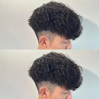 ミディアム パーマ メンズ 【メンズ職人】 ✂️佐藤友のヘアスタイル