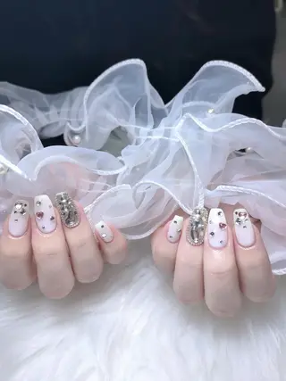 ネイル ki🍒🍒 ki ツルツルネイルのネイルデザイン