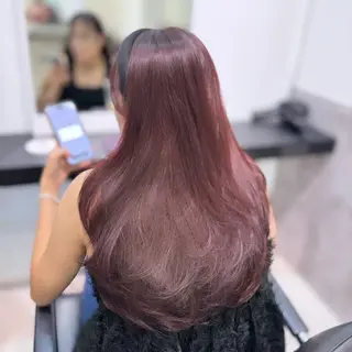 セミロング カラー ヘアアレンジ GO TODAY SHAiRE SALON 原宿verno店所属・完全💗マンツーマン marinのヘアスタイル