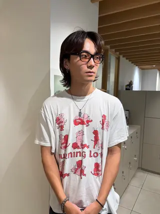 ショート メンズ 透け感カラー得意🎀 りおなのヘアスタイル