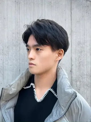 メンズ くすみカラー/メンズ /縮毛/川添桃花のヘアスタイル