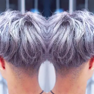 ショート カラー メンズ 及川シゲル 髪質改善講師のヘアスタイル