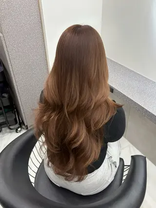 ロング カラー 韓国ヘア/透明感カラ ー/梅田/ayanoのマツエク・マツパデザイン