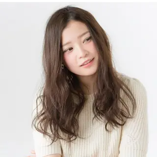 ロング カラー パーマ GO TODAY SHAiRE SALON キラリトギンザ店所属・🐱higajo🐱 比嘉門(ヒガジョウ)のヘアスタイル