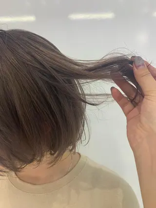 ショート カラー ハッシュカット/ハイ トーン/MANAMIのヘアスタイル