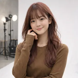 セミロング カラー 一ノ瀬 暁のヘアスタイル