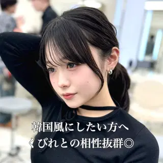 セミロング COA GINZA 空也/前髪/顔まわりのヘアスタイル