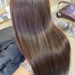 ロング フェザーパーマ🌙 毛流れ yuzukiのヘアスタイル