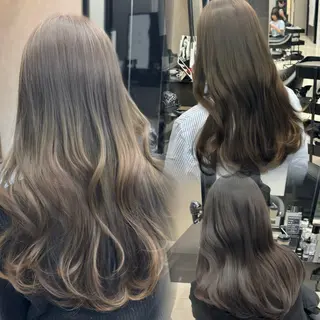 セミロング カラー HARUKI MINATO Japan SENDAI所属・🌈【透明感・韓国 ヘア】がっきー🌈のヘアスタイル